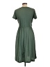 Ouges Solid Green Casual Dress Size L - photo 2