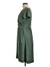 Ouges Solid Green Casual Dress Size L - photo 5