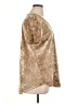 Amaryllis Metallic Gold Short Sleeve Blouse Size XL (estimated) - photo 4