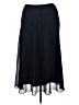 Dana Kay 100% Polyester Solid Black Formal Skirt Size 16 - photo 2