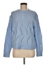 Everlane Chevron-herringbone Blue Pullover Sweater Size M - photo 1