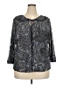 Avenue 100% Polyester Gray 3/4 Sleeve Blouse Size 22 Plus - photo 1