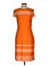 St. John Orange Cocktail Dress Size 10 - photo 1