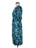 Connected Apparel Print Blue Cocktail Dress Size 6 - photo 5