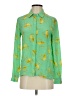 Leifsdottir Print Green Long Sleeve Blouse Size 4 - photo 1