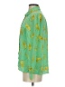 Leifsdottir Print Green Long Sleeve Blouse Size 4 - photo 5