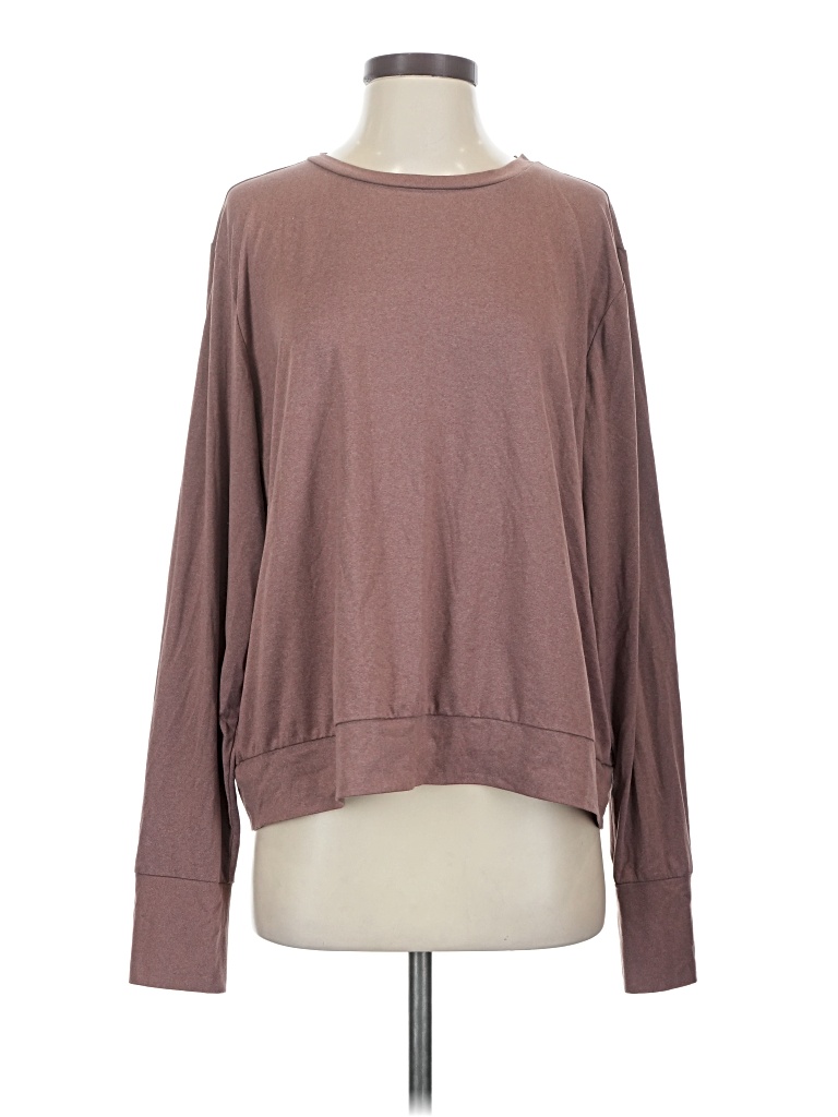 Pre-owned Lux Long Sleeve T-shirt In Brown