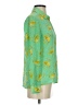 Leifsdottir Print Green Long Sleeve Blouse Size 4 - photo 4
