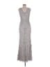 Aidan Mattox Silver Cocktail Dress Size 6 - photo 2