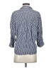 Zara Stripes Blue 3/4 Sleeve Button-Down Shirt Size S - photo 2