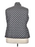 Talbots Outlet 100% Polyester Polka Dots Gray Vest Size 3X - photo 2