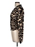 Shein Animal Print Brown Long Sleeve Blouse Size 8 - 10 - photo 5