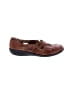 Clarks Solid Brown Flats Size 10 - photo 1