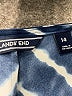 Lands' End 100% Polyester Chevron-herringbone Blue Casual Dress Size 14 - photo 7