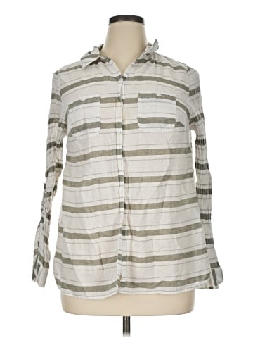 Lane Bryant Long Sleeve Button-Down Shirt (view 1)