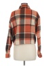 For The Republic 100% Polyester Plaid Brown Jacket Size M - photo 2