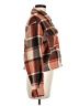 For The Republic 100% Polyester Plaid Brown Jacket Size M - photo 4