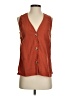 Assorted Brands Orange Sleeveless Button-Down Shirt Size XS - photo 1