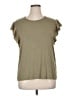 DKNY Green Short Sleeve Top Size XL - photo 1
