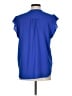 Cynthia Steffe Blue Short Sleeve Blouse Size M - photo 2