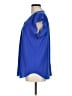 Cynthia Steffe Blue Short Sleeve Blouse Size M - photo 5