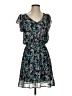 Maison Jules 100% Polyester Floral Blue Casual Dress Size S - photo 1