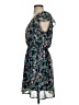 Maison Jules 100% Polyester Floral Blue Casual Dress Size S - photo 5