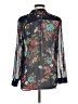 Kut from the Kloth 100% Polyester Floral Blue Long Sleeve Blouse Size M (petite) - photo 2