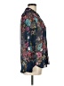 Kut from the Kloth 100% Polyester Floral Blue Long Sleeve Blouse Size M (petite) - photo 4