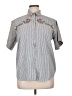 Assorted Brands 100% Cotton Gray 3/4 Sleeve Button-Down Shirt Size 1X - photo 1