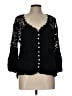 Unbranded Black 3/4 Sleeve Blouse Size L - photo 1