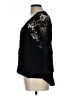 Unbranded Black 3/4 Sleeve Blouse Size L - photo 5