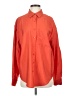 Forever 21 Solid Orange Long Sleeve Button-Down Shirt Size S - photo 1