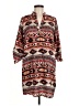 Hype 100% Polyester Print Brown Casual Dress Size M - photo 1