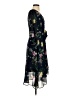 DKNY 100% Polyester Floral Black Cocktail Dress Size 2 - photo 4
