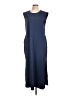 Unbranded Solid Blue Casual Dress Size L - photo 1