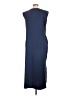 Unbranded Solid Blue Casual Dress Size L - photo 2