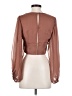 Sweet Pot 100% Polyester Brown 3/4 Sleeve Blouse Size 4 - photo 2