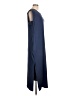 Unbranded Solid Blue Casual Dress Size L - photo 4
