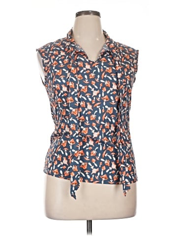 Retrolicious Sleeveless Button-Down Shirt (view 1)