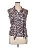 Retrolicious 100% Cotton Orange Sleeveless Button-Down Shirt Size XL - photo 1