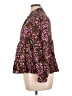Jonathan Simkhai 100% Rayon Floral Pink Long Sleeve Blouse Size 1X - photo 5