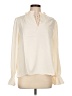 J.Crew 100% Polyester Ivory Long Sleeve Blouse Size L - photo 1