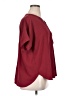 Nine Britton 100% Polyester Burgundy Short Sleeve Blouse Size XL - photo 4