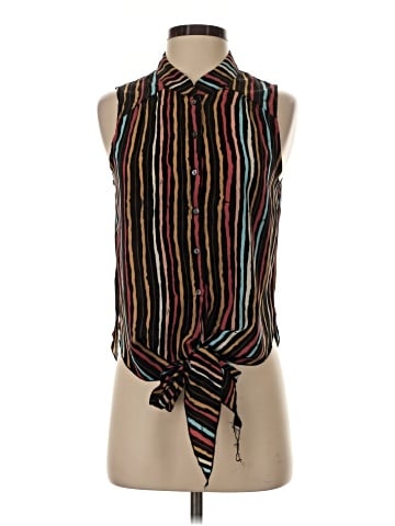 Verty Sleeveless Button-Down Shirt (view 1)