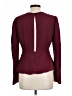 Topshop 100% Polyester Burgundy Long Sleeve Top Size 10 - photo 2