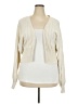 ELOQUII 100% Cotton Ivory Cardigan Size 22 Plus - photo 1