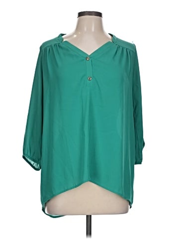 Whisper 3/4 Sleeve Blouse (view 1)