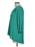 Whisper 100% Polyester Teal 3/4 Sleeve Blouse Size L - photo 5