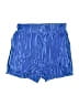 Shein 100% Polyester Metallic Blue Shorts Size 2 - photo 2